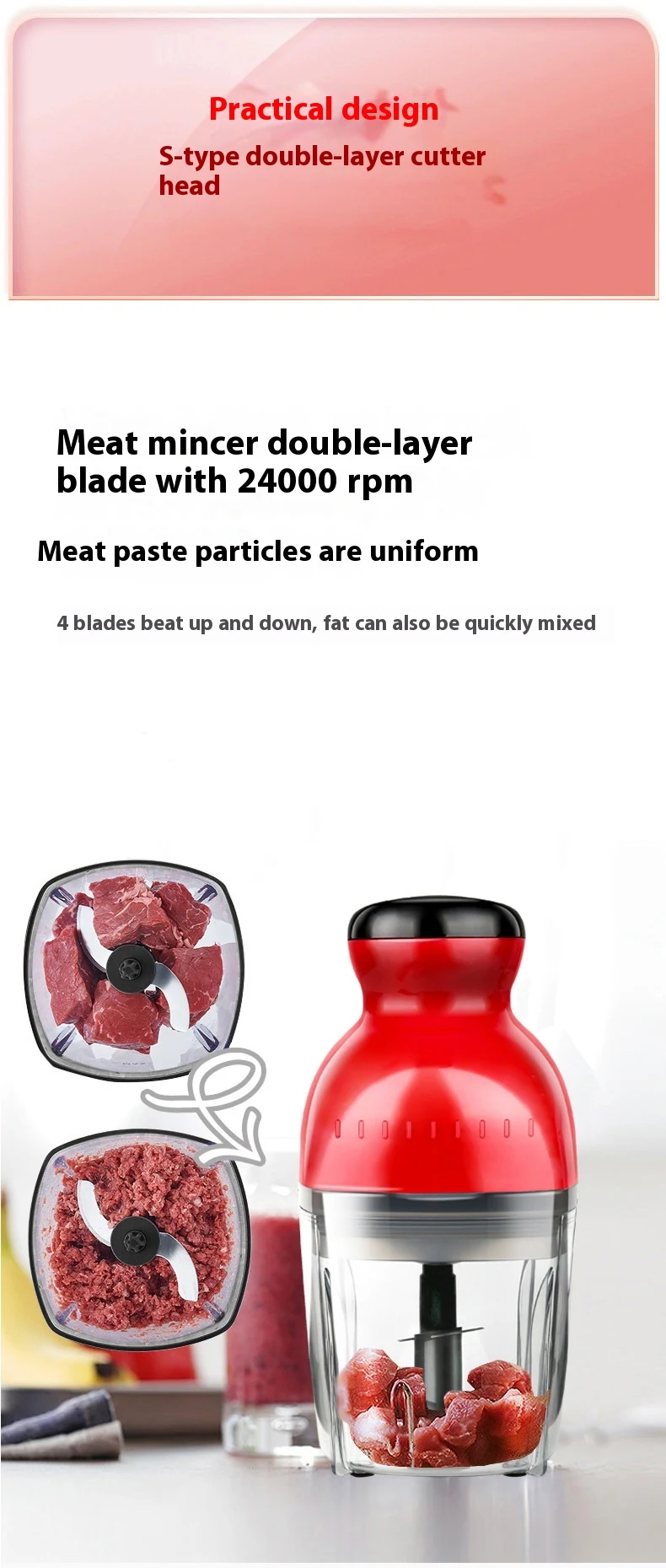 Title 11, Household Multifunctional Electric Meat Grinder...