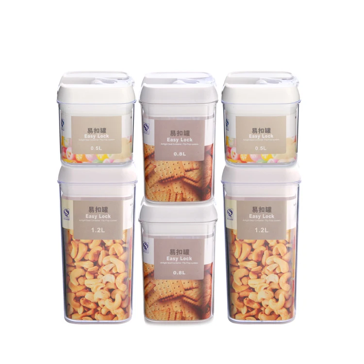 Conjunto de 7 potes plásticos para armazenar alimentos, com tampas herméticas, mantendo seus alimentos frescos e sua cozinha organizada. — foto 5