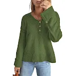 Moda feminina nova blusa de ombro de malha com botão solto — foto 3
