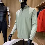 Suéter masculino com gola alta e zíper parcial Outono e Inverno Conforto e estilo para o clima frio, ideal para o dia a dia. — foto 4