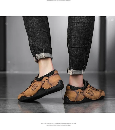 Title 9, Mens Hand-stitched Casual Shoes Low-top Flats ...