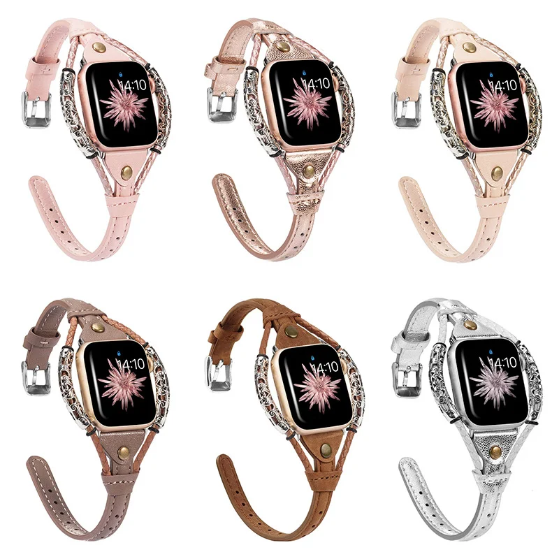 Pulseira de metal vintage feita à mão com pulseira de couro, um acessório de moda para um estilo único e elegante que valoriza o seu look diário. — foto 5
