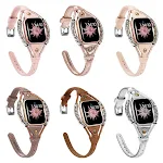 Pulseira de metal vintage feita à mão com pulseira de couro, um acessório de moda para um estilo único e elegante que valoriza o seu look diário. — foto 5