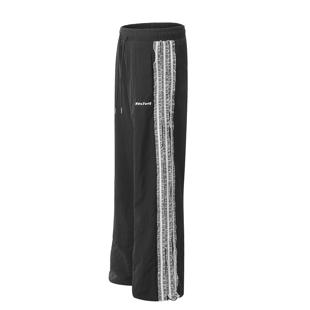 Men's Fashion Lace Stitching Casual Pants Comfortable and stylish. Perfect for everyday wear, offering a relaxed yet fas — photo 7