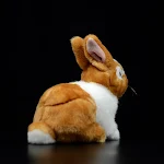 Boneca de Pelúcia Fofa de Coelho Holandês Brinquedo Macio e Abraçável Presente Ideal para Crianças Apaixonadas por Animais Decoração e Diversão — foto 1