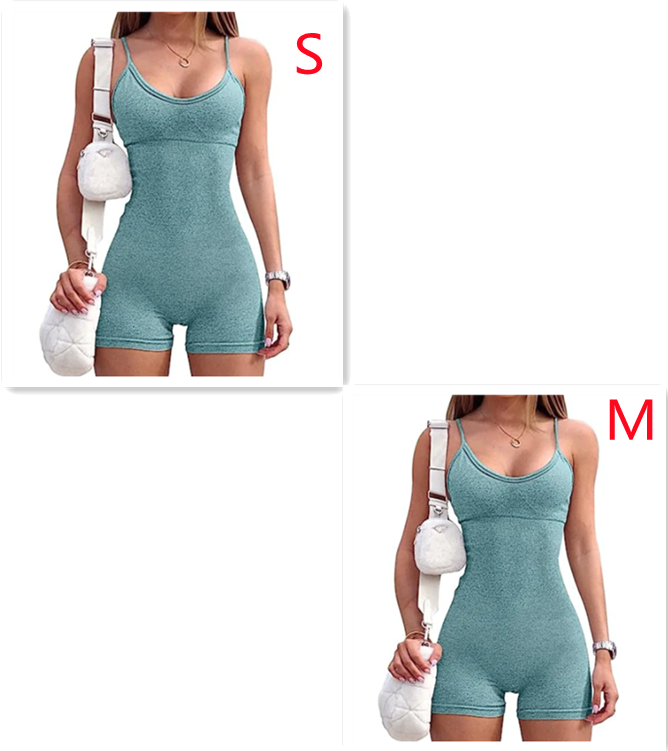 Title 5, Spaghetti Shorts Jumpsuit Sport Yoga Workout St...