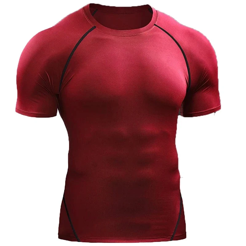 Men's Short Sleeve Workout T-shirt Quick Drying Exercise Running Clothes Breathable Training Top Perfect for Gym and Spo — photo 2