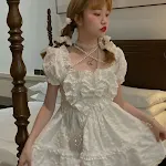 Vestido Princesa Lolita Dulce con Cuello Cuadrado y Lazo, Perfecto para un Look Encantador, Ideal para Eventos Especiales y Disfrutar un Estilo Único. — foto 3