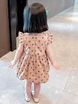 Mädchen Sommerkleid dünn Polka Dot – Luftig leichtes Kleid für warme Tage, stilvoll gepunktet, ideal für spielende Mädchen. — foto 10