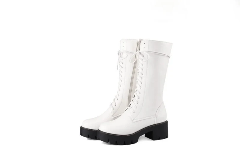 Botas Romanas Vintage com Cadarços Cruzados Botas Martin de Cano Médio – Estilo Clássico e Conforto para um Visual Impecável. — foto 2