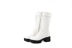Botas Romanas Vintage com Cadarços Cruzados Botas Martin de Cano Médio – Estilo Clássico e Conforto para um Visual Impecável. — foto 2