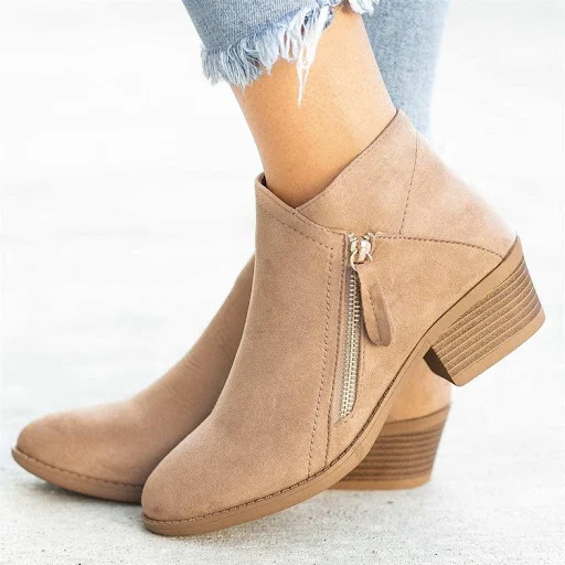 Title 2, Womens suede ankle boots, comfortable and styl...