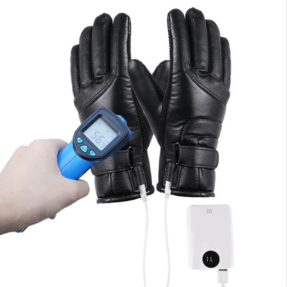 Title 3, Winter Electric Heated Gloves Windproof Cycling...
