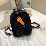 Mochila Infantil Orejas de Conejo Peluche Bolsa Roja Red — foto 5
