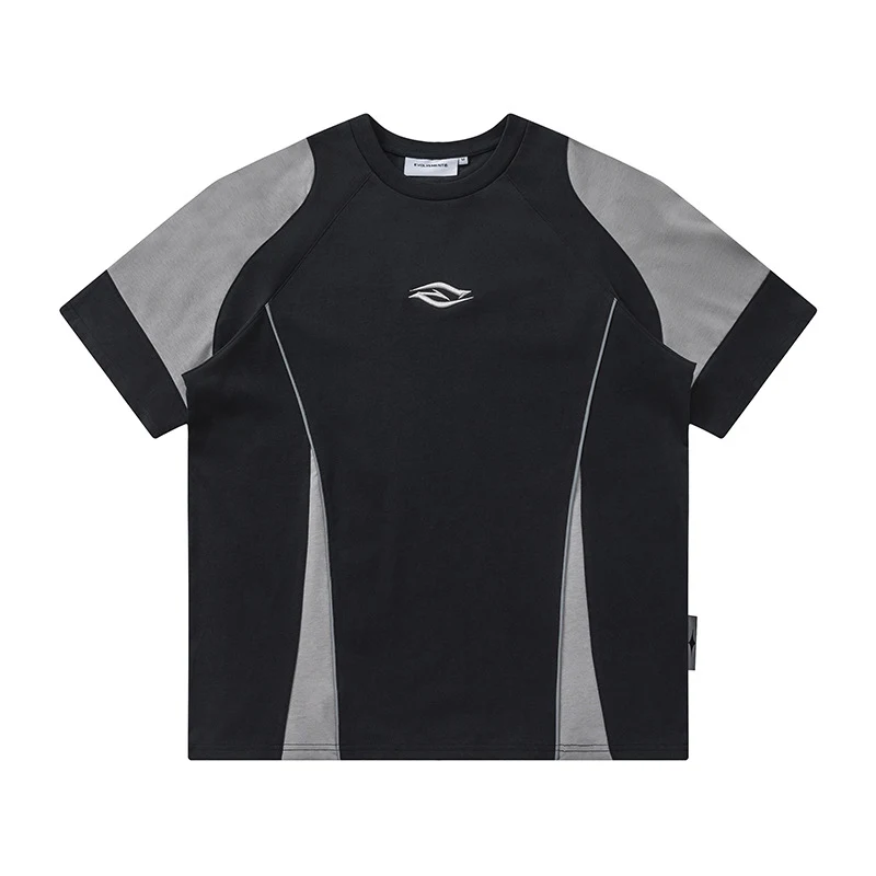 Casual short sleeve shirt with stitching and contrast color, offering a relaxed and stylish look for everyday wear. Comf — photo 10