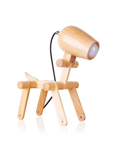 Title 4, Personalized solid wood table lamp Illuminate y...
