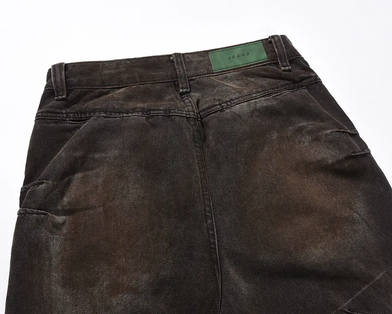 Title 2, Mens American-style High Street distressed jea...