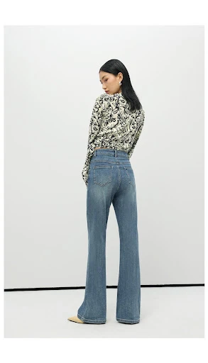 Title 6, Retro Jeans voor Dames, Afslankend en Lang