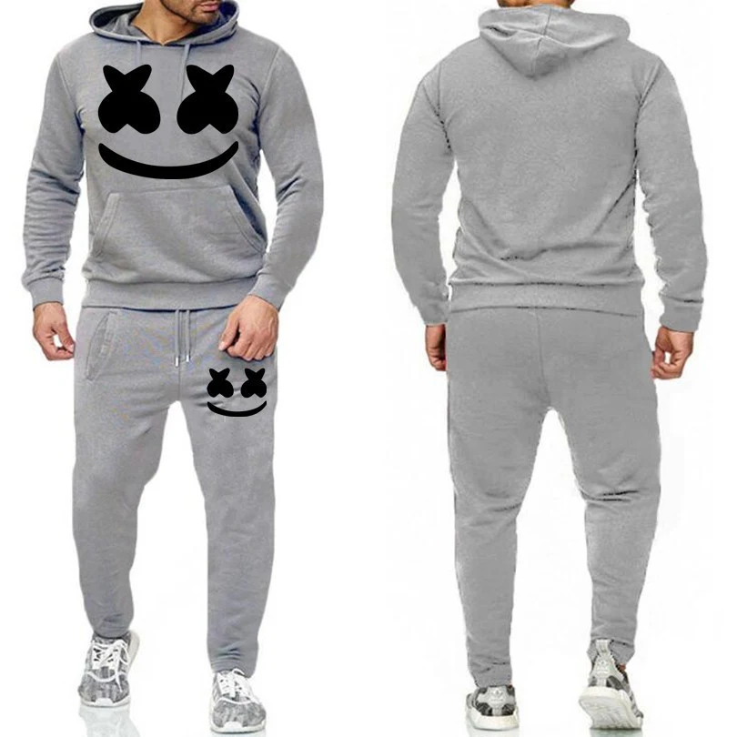 Set felpa con cappuccio Marshmello Face, comodo e caldo per fan di tutte le età. Perfetto per l'uso quotidiano e per mostrare la passione. — foto 7