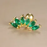 Y2603215 Gold Green 1pc
