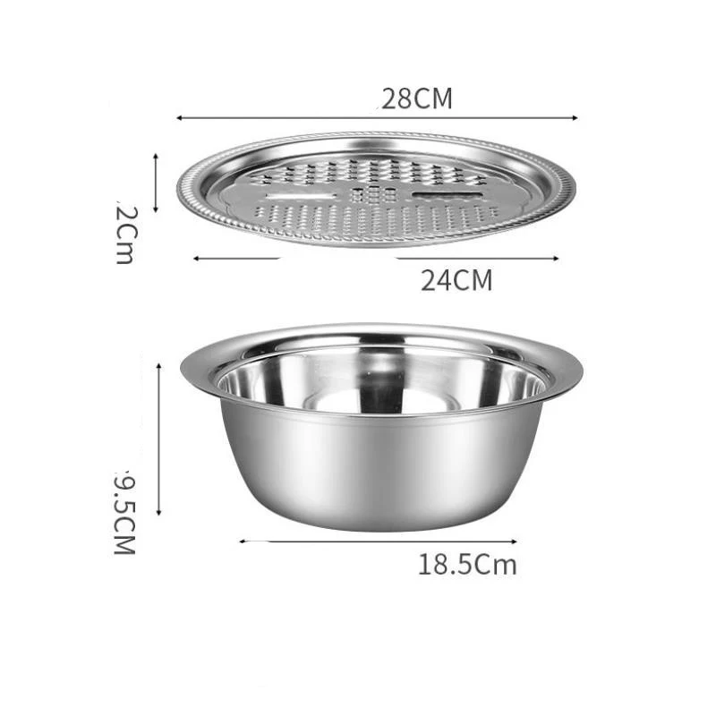 Hachoir à légumes multifonctionnel en acier inoxydable Simplifiez votre cuisine Coupez, hachez, tranchez et plus encore Nettoyage facile Gain de temps — photo 4