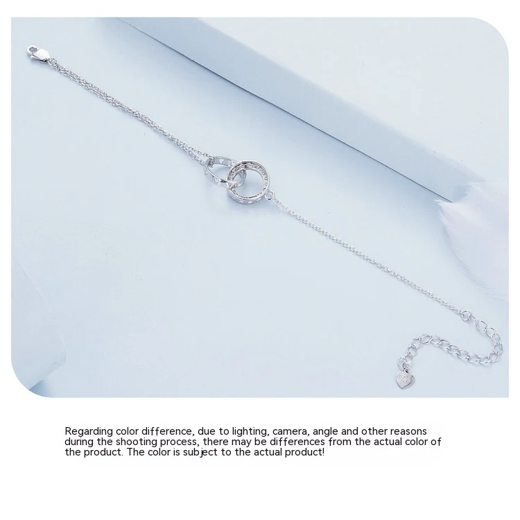Pulseira Dupla Argola Clássica Simples, Design Sofisticado para Uso Diário, Ideal para Presentear e Adicionar Elegância ao Look. — foto 4