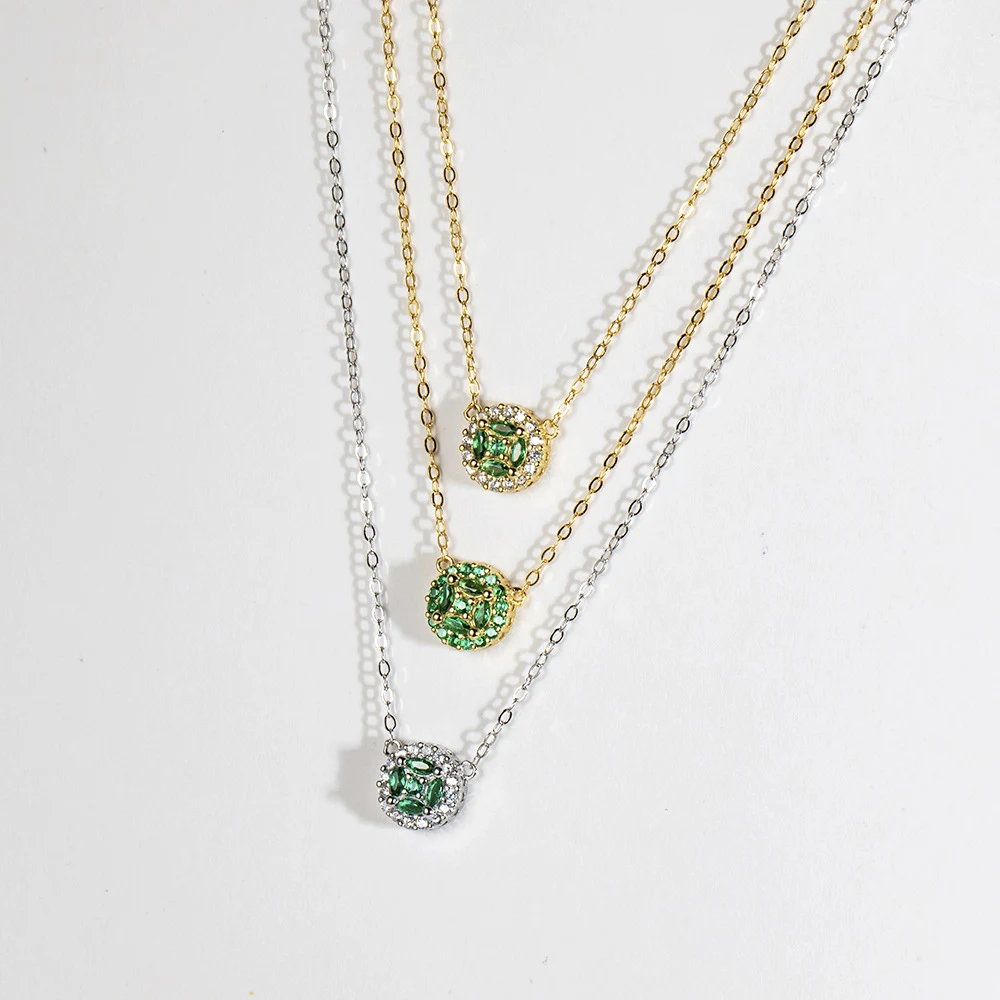 Colar com Pingente de Diamante Retro Feminino Moda Versátil Joia Acessório Presente Elegância Clássica Brilho Sofisticado — foto 6