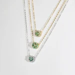 Colar com Pingente de Diamante Retro Feminino Moda Versátil Joia Acessório Presente Elegância Clássica Brilho Sofisticado — foto 6