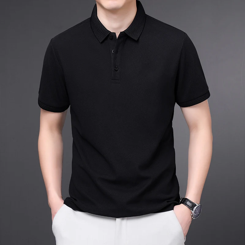 Men's Lapel Short Sleeve Business Shirt. Half sleeve, professional look. Perfect for work, meetings, and warmer weather. — photo 4
