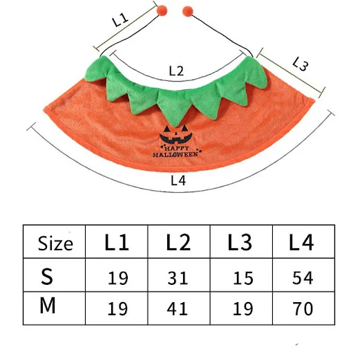 Title 1, Halloween Pumpkin Double Sided Cape Dog Party C...