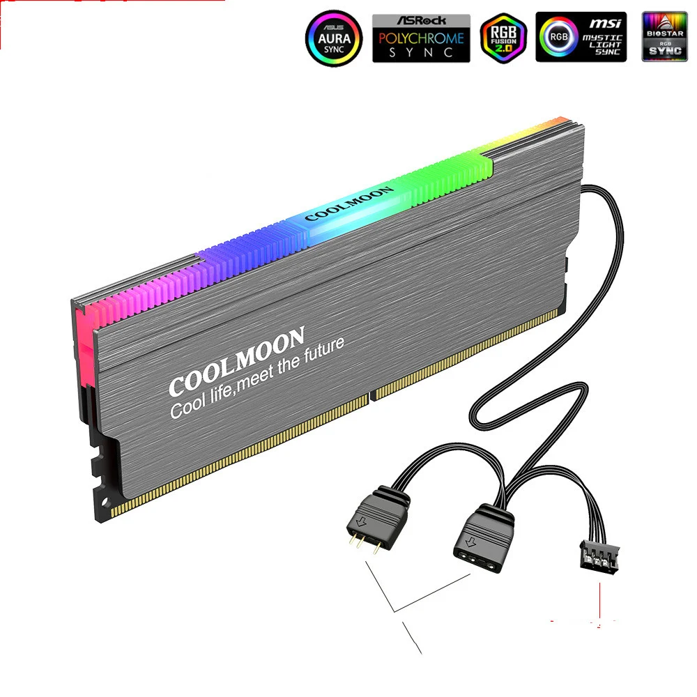 Title 5, Memory Module Vest Radiator Heat Sink with Glow...
