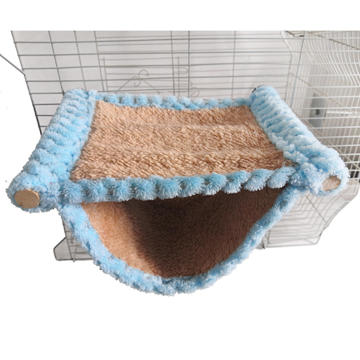 Soft Tricken Plush Hamster Hanging Hammock Cotton Hedgehog Rat Guinea Pig Rest Sleeping Bed Hut Tent Small Pet Cage Acce — photo 6