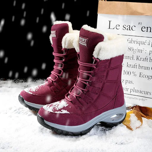 Title 3, Womens Snow Boots Winter Plus Velvet Warm Cott...