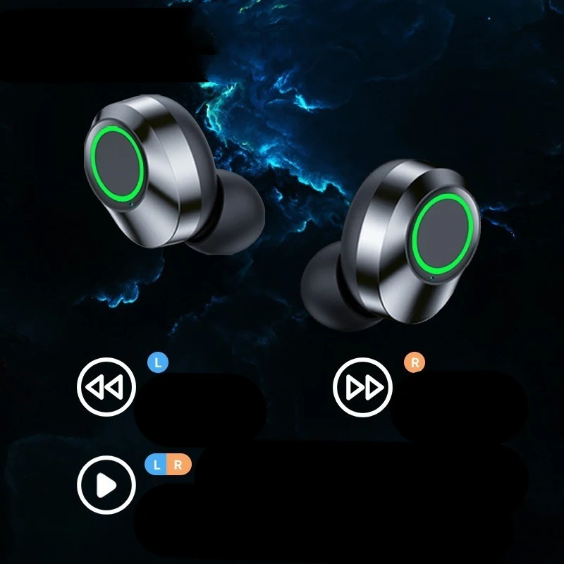 Auricolari sportivi con ampio schermo digitale intelligente, luce respirabile e design in-ear, per un'esperienza sportiva ottimale. — foto 5