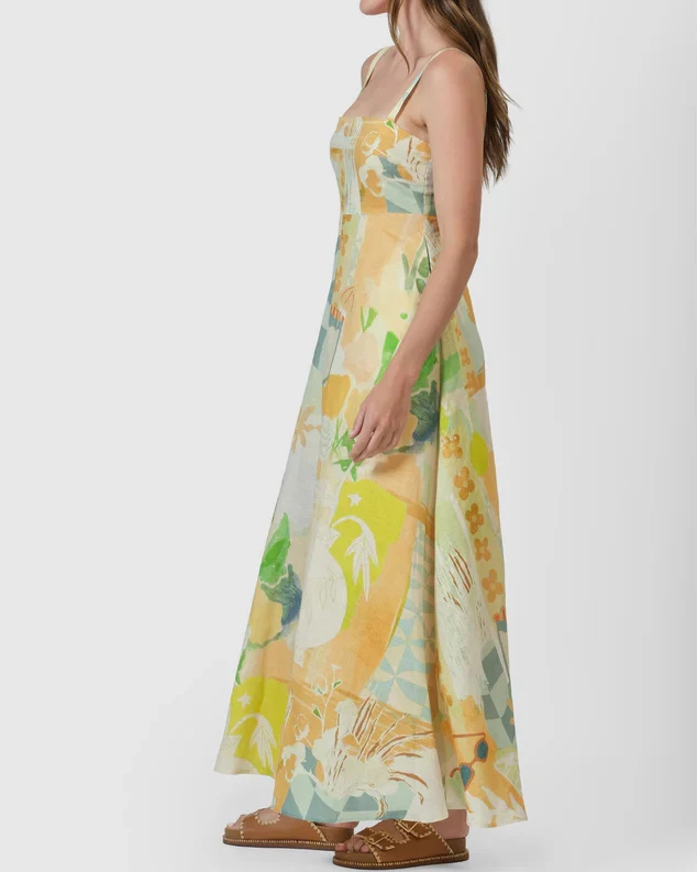Title 4, Womens Sling Fashion Printed Loose Dress