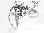 Anel de coroa S925, perfeito para mulheres. Joia de prata esterlina brilhante e elegante, um presente ideal para ocasiões especiais. — foto 6