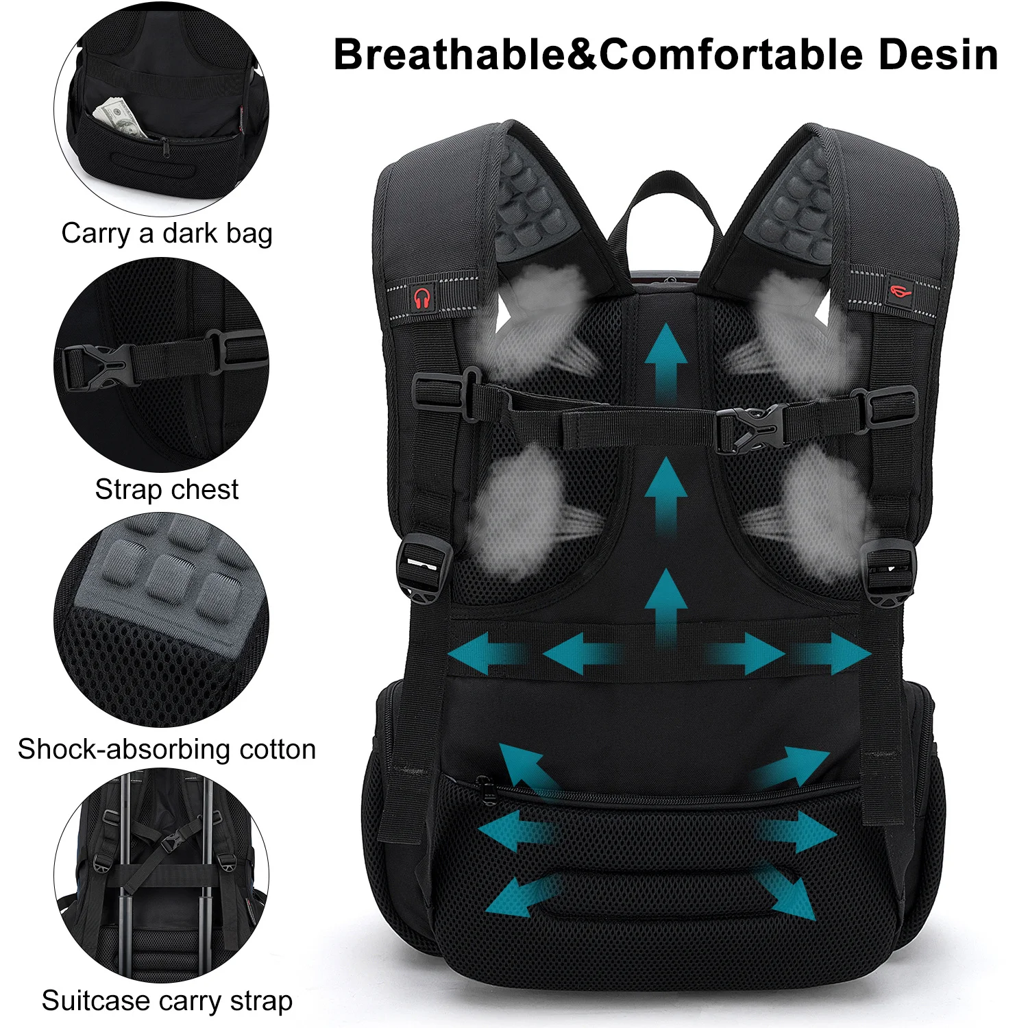 Title 28, Mochila executiva multifuncional para trabalho ...