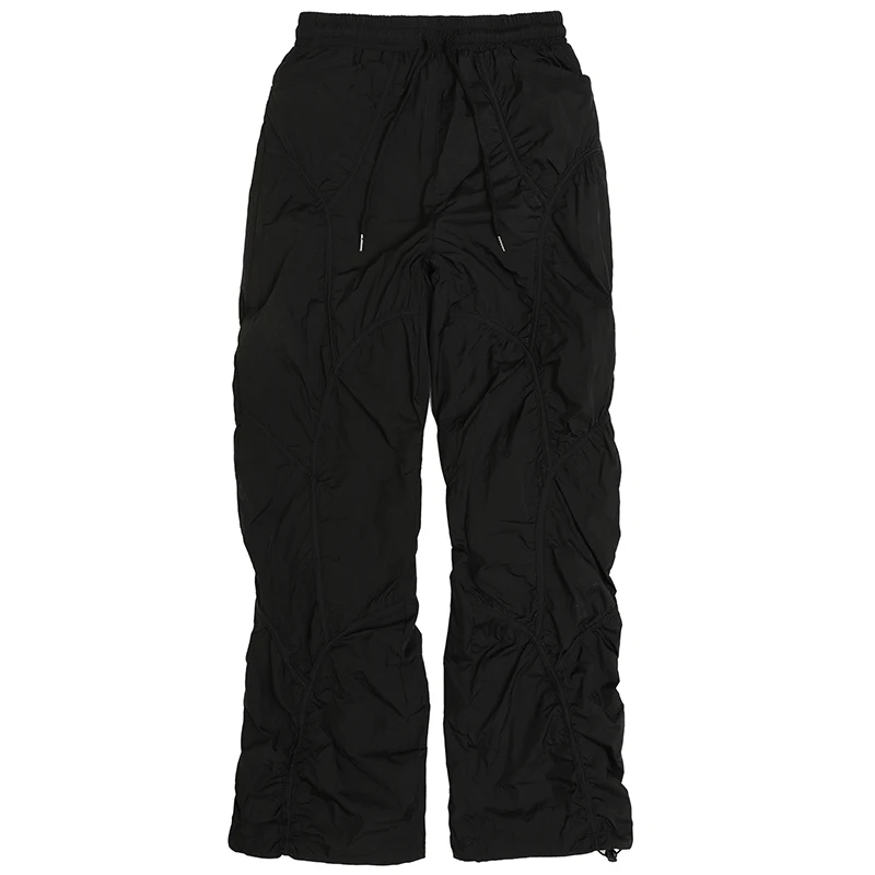 Title 5, Ruffian Personality Pleated Loose Casual Micro ...