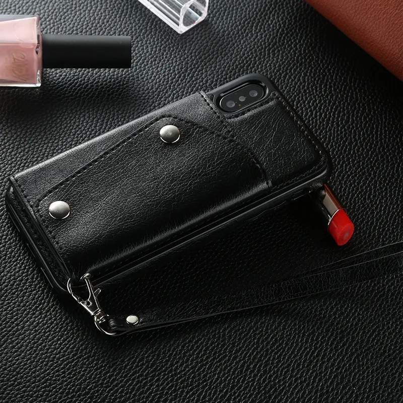 Creative Card Wallet Leather Case With Lanyard. Protect your cards with style and convenience. Secure storage, elegant d — photo 1