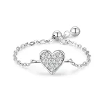 Anel feminino de zircônia com diamantes de borboleta, um toque elegante e brilhante para realçar a beleza, perfeito para mulheres. — foto 10