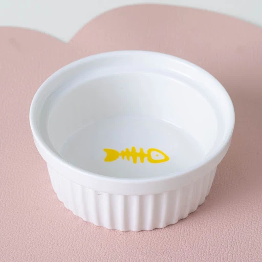 Title 20, Ceramic Double Cat Bowl Water Bowl Tall Diagona...