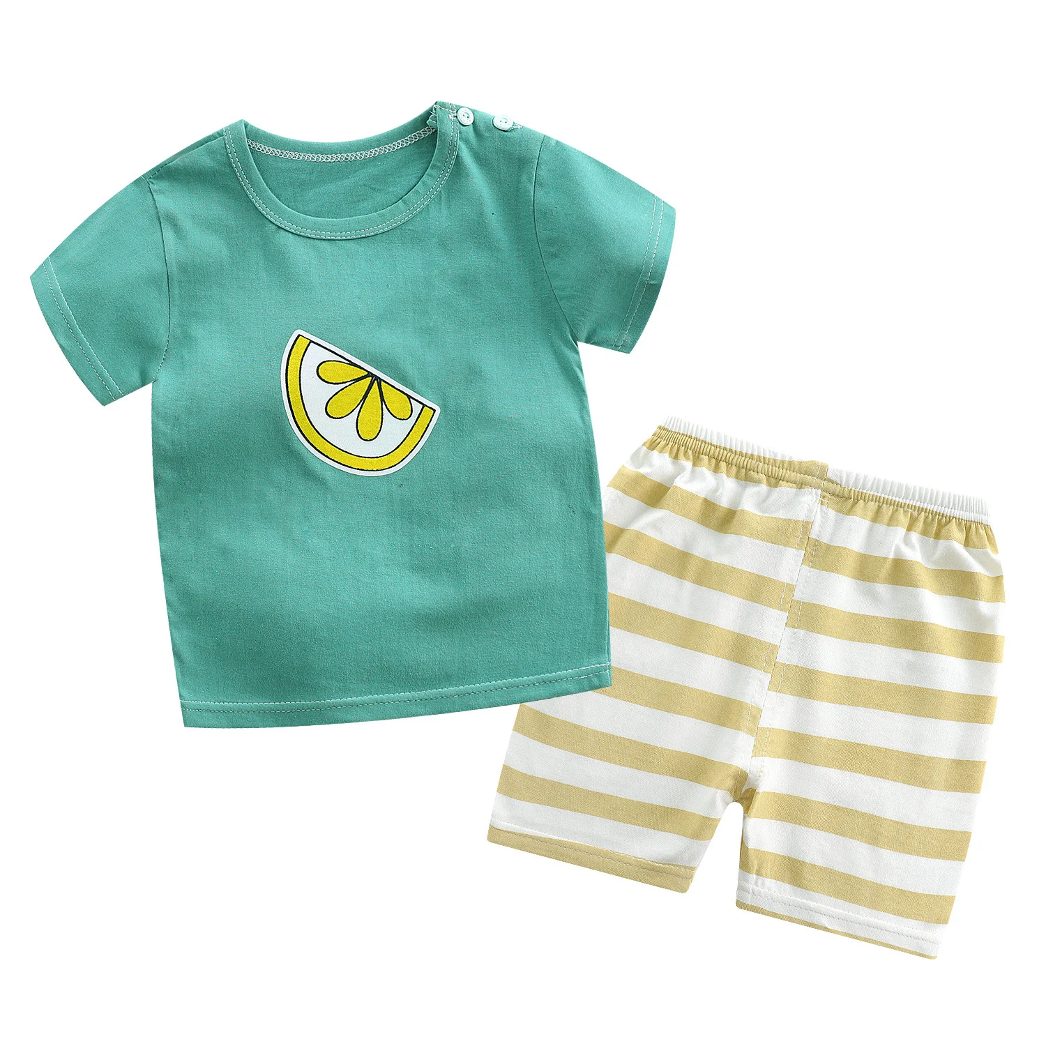 Katoenen T-shirt Dames Treasure Zomershorts Fabrikant van babykleding — foto 11