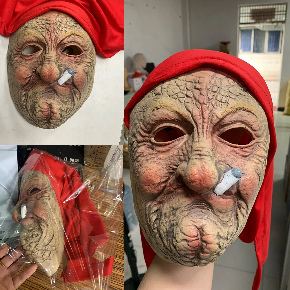 Title 2, Maska Łysy Dziadek Maskwig Lateksowa Ochrona Gł...