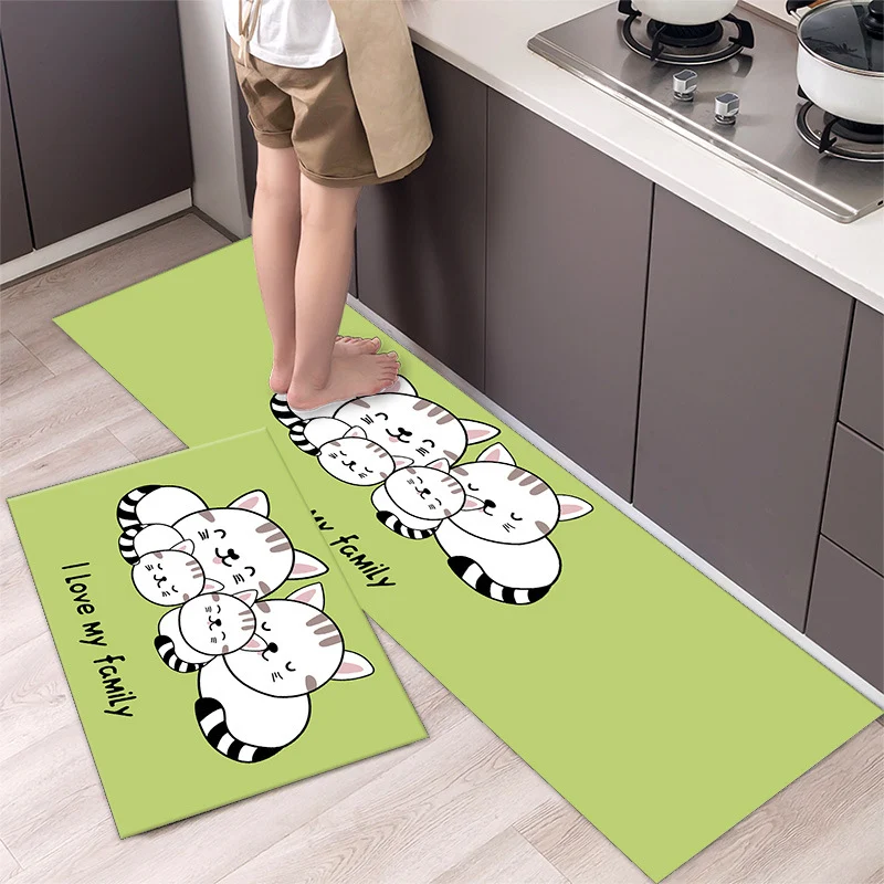 Title 24, Cartoon Floor Mat Kitchen Strip Rug, simple and...