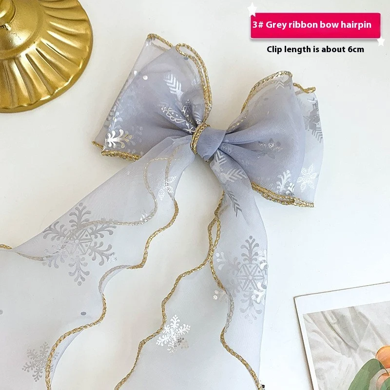 Vrouwelijke Sweet Desire Mesh Strik Haarclip. Voegt een elegante touch toe aan je kapsel. Perfect voor elke gelegenheid, makkelijk te gebruiken. — foto 43