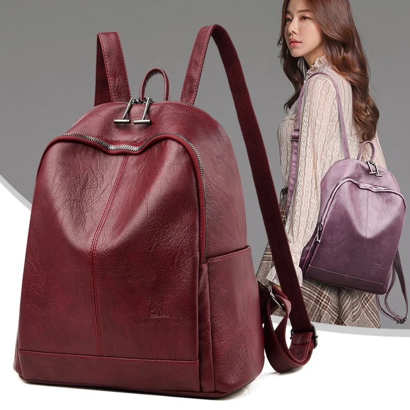 Mochila feminina com padrão de pele de ovelha simples Design elegante e funcional, ideal para uso diário, confortável de usar, perfeita para diversas atividades — foto 7