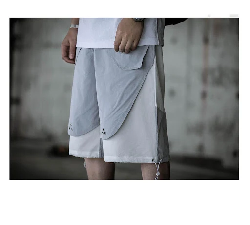 Title 8, Heren casual shorts met trekkoord, losvallend, ...