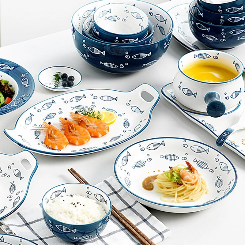 Title 19, Japanese Home Breakfast Ceramic Tableware Creat...