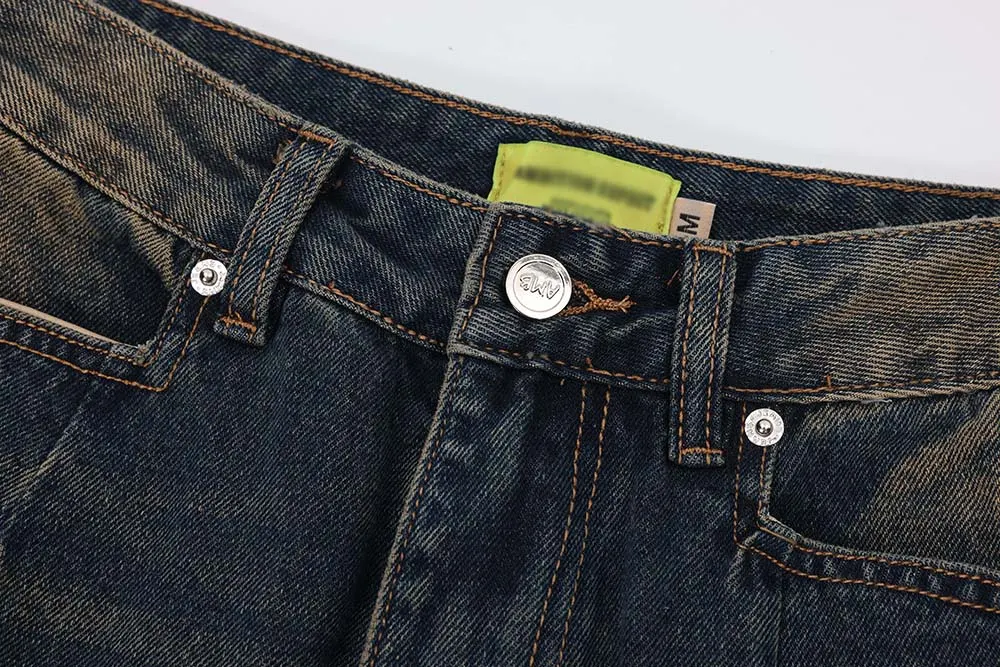Title 15, Fashion Personality Male Loose Straight Pants C...