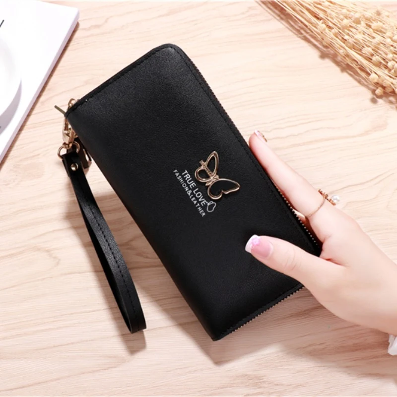 Ladies Wallet Long Zipper Student Faux Leather Stylish and Functional Design Ample Space for Cards and Cash Perfect for — photo 3